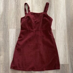 🦅American Eagle Corduroy Mini Overall Dress, Size XSmall